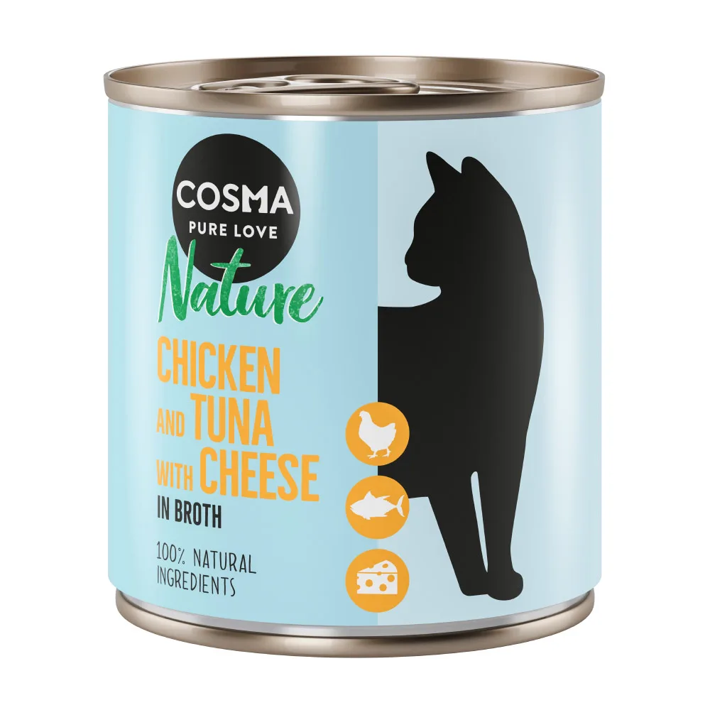 6x280g Nature Kip & Tonijn met Kaas Cosma Kattenvoer van Cosma – productfoto
