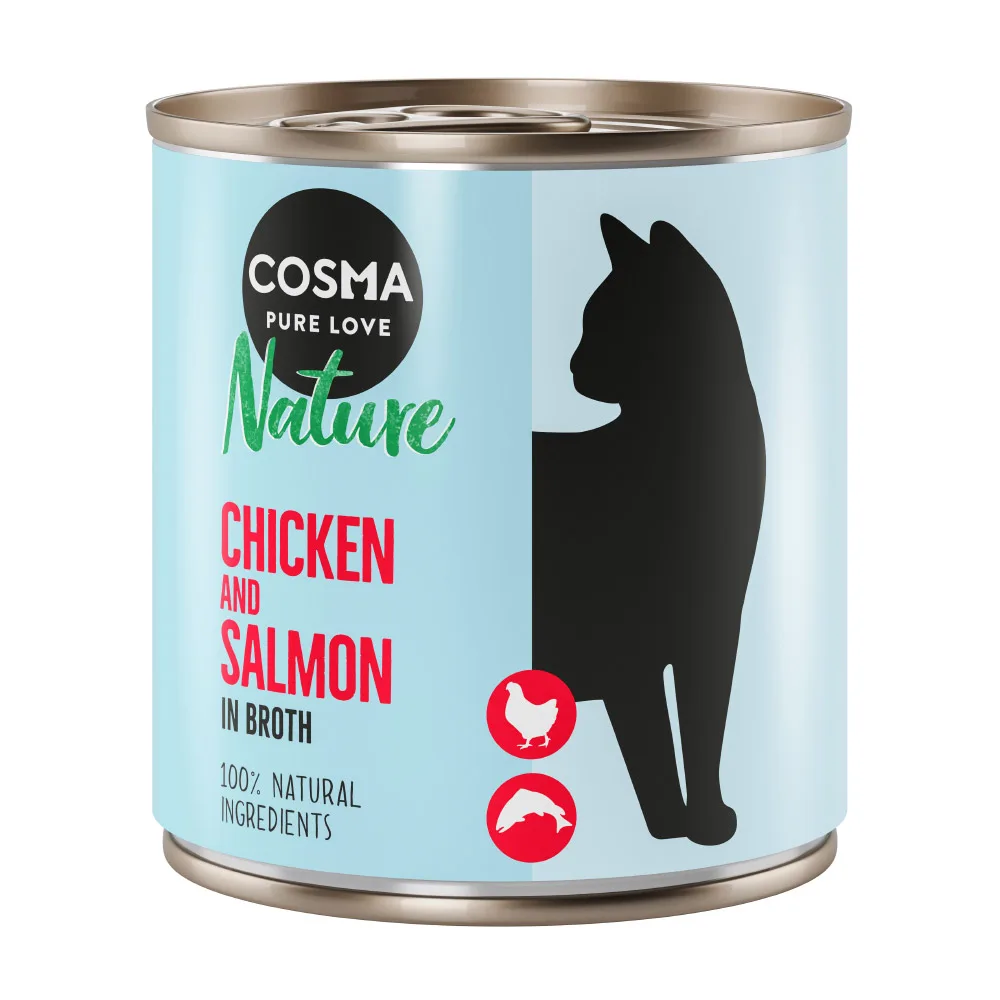 6x280g Nature Kip & Zalm Cosma Kattenvoer by Cosma – product photo