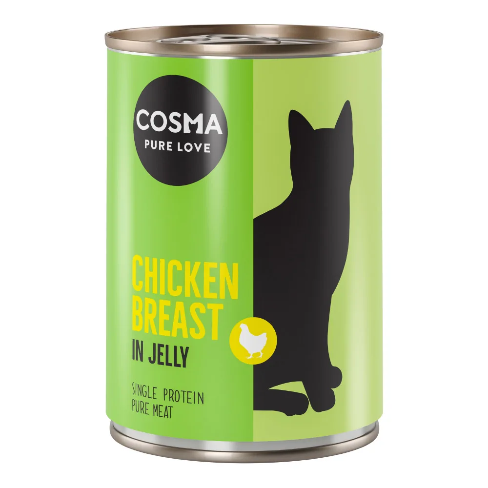 6x400g Kippenborst in Gelei Cosma Original Kattenvoer by Cosma – product photo