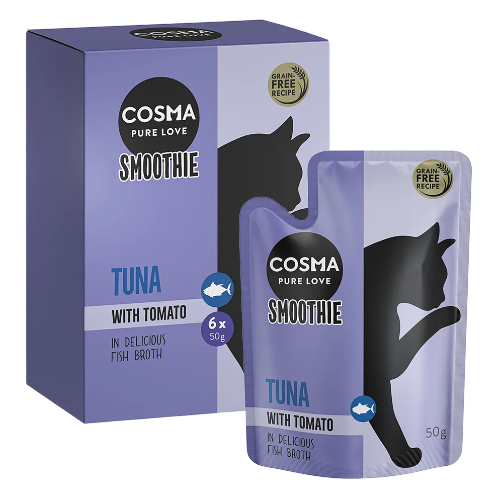 6x50g Cosma Smoothies Kattensnacks Tonijn met Tomaat by Cosma – product photo