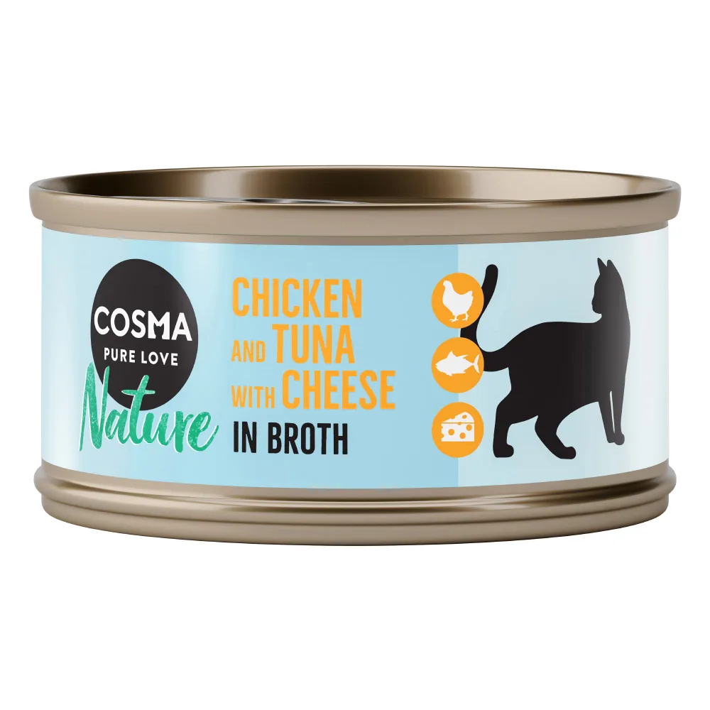 6x70g Nature Kip & Tonijn met Kaas Cosma Kattenvoer van Cosma – productfoto