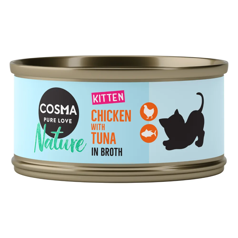 6x70g Nature Kitten Kip & Tonijn Cosma Kattenvoer by Cosma – product photo