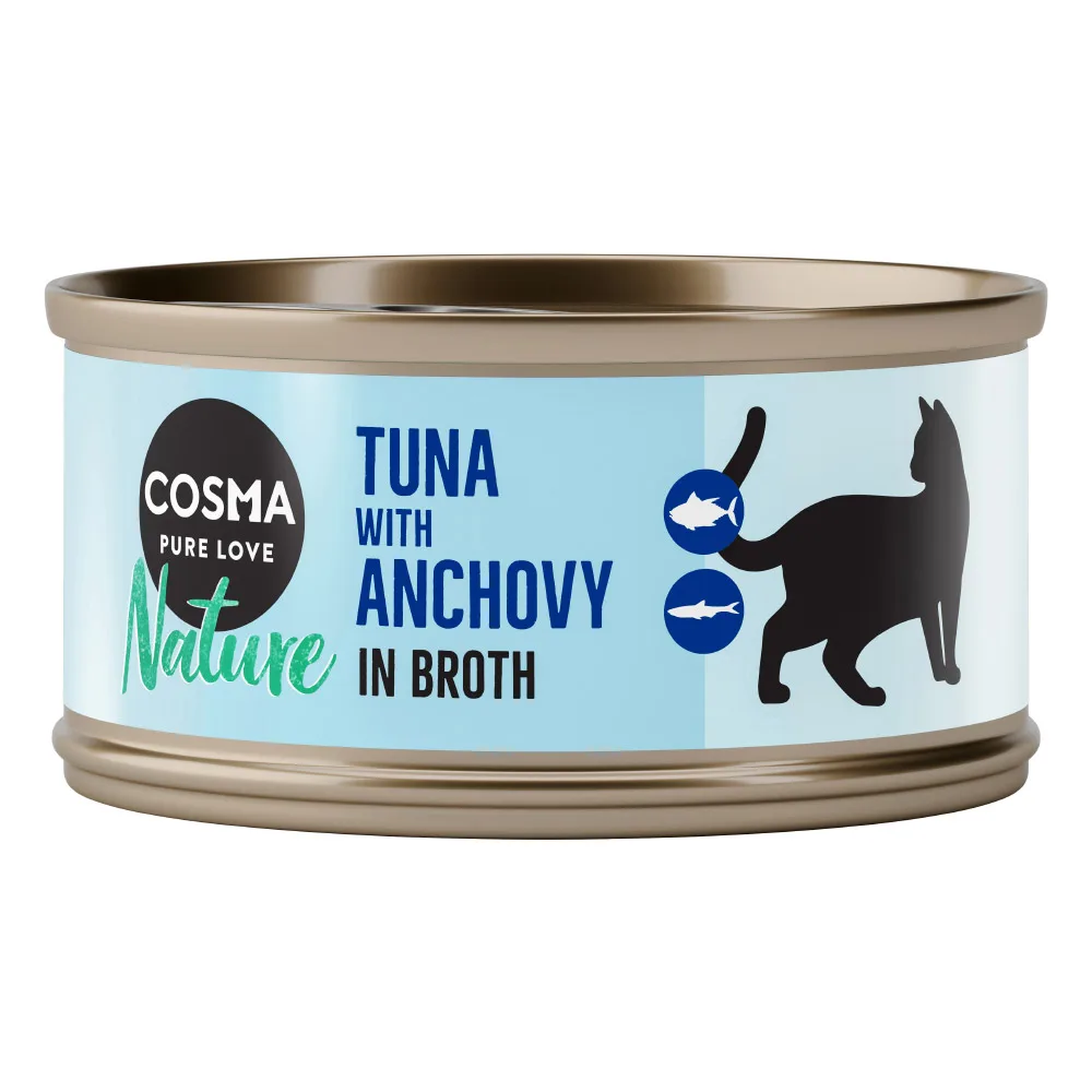 6x70g Nature Tonijn met hele Ansjovis Cosma Kattenvoer by Cosma – product photo
