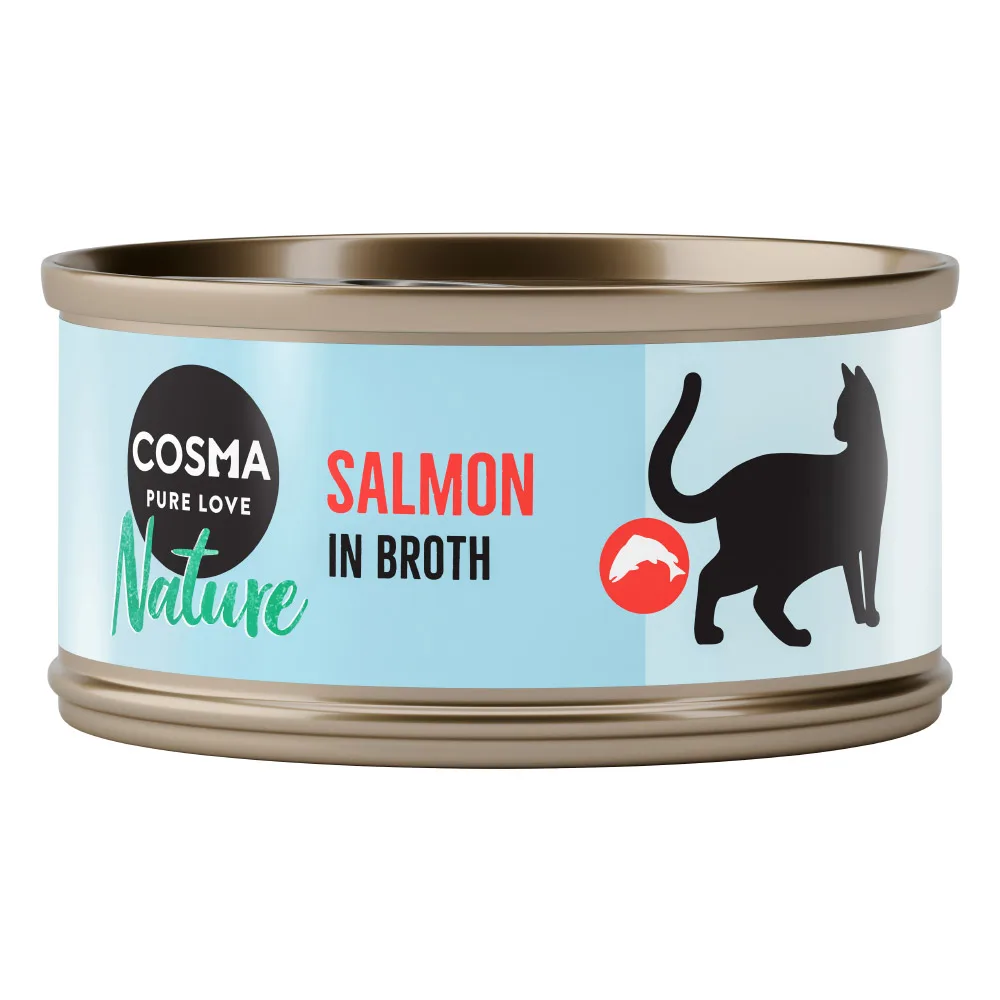 6x70g Nature Zalm Cosma Kattenvoer de Cosma – photo produit