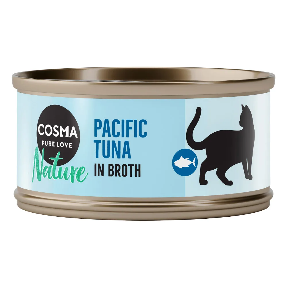 6x70g Pacifische Tonijn Cosma Nature Kattenvoer van Cosma – productfoto