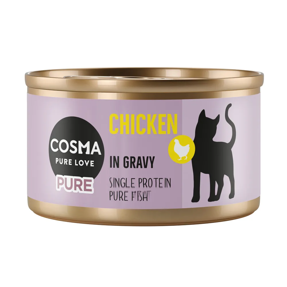 6x80g Cosma Pure Kip natvoer voor katten by Cosma – product photo