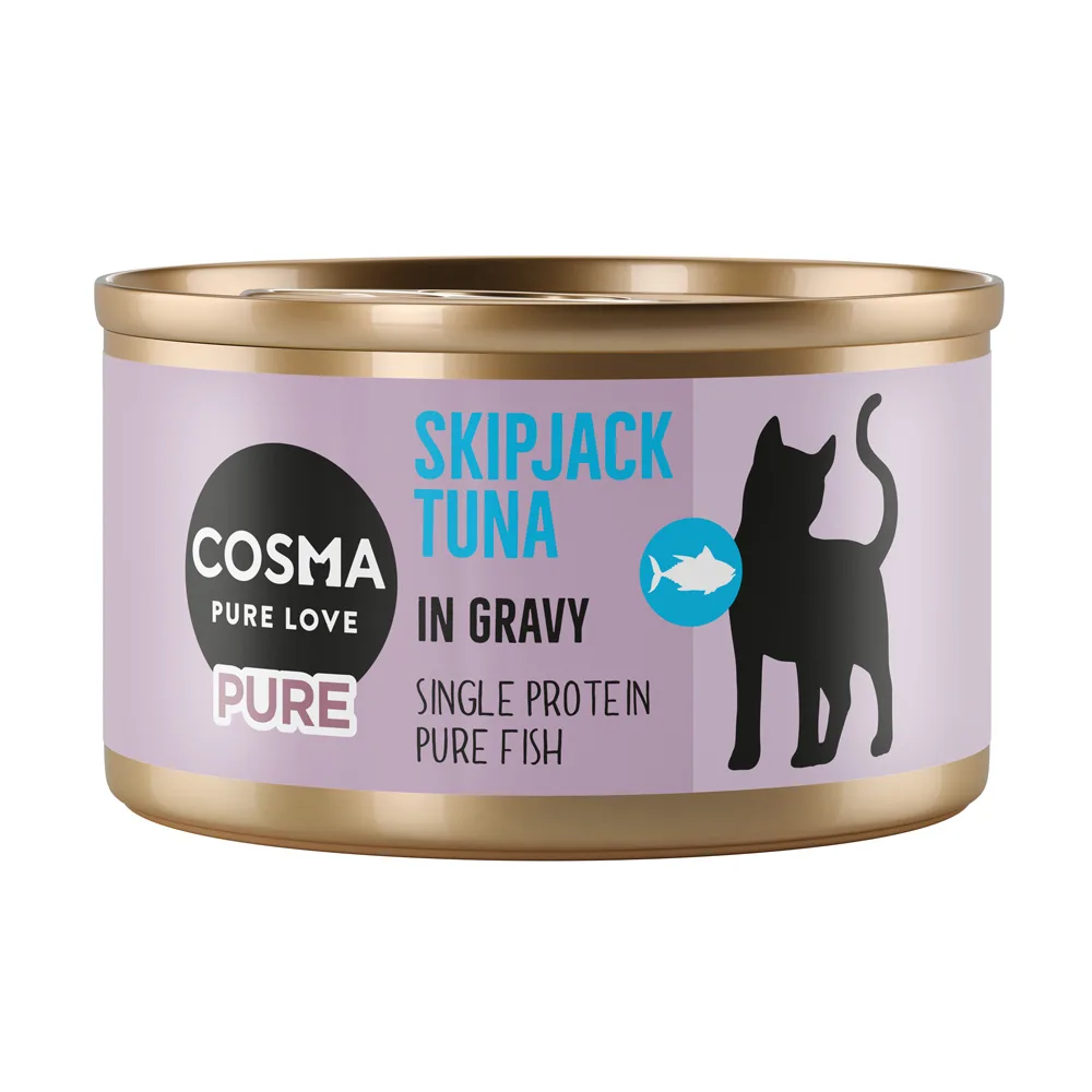 6x80g Cosma Pure Skipjack tonijn natvoer voor katten by Cosma – product photo