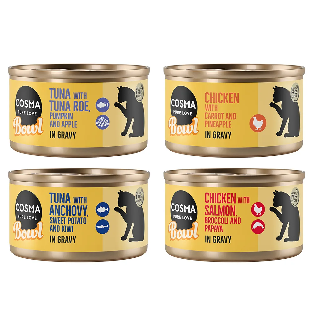 6x80g Mix (4 Smaken) Bowl Cosma Kattenvoer by Cosma – product photo