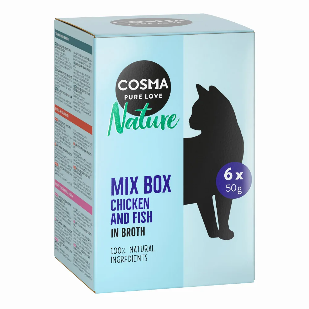 Nature Probeerpakket Kattenvoer - 6 x 50 g (6 Soorten) by Cosma – product photo