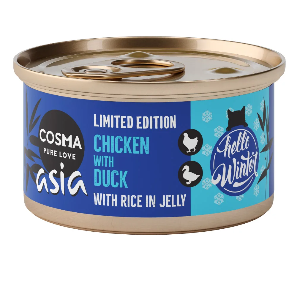 Thai / Asia in Gelei Kattenvoer 6 x 85 g - Winter editie van Cosma – productfoto