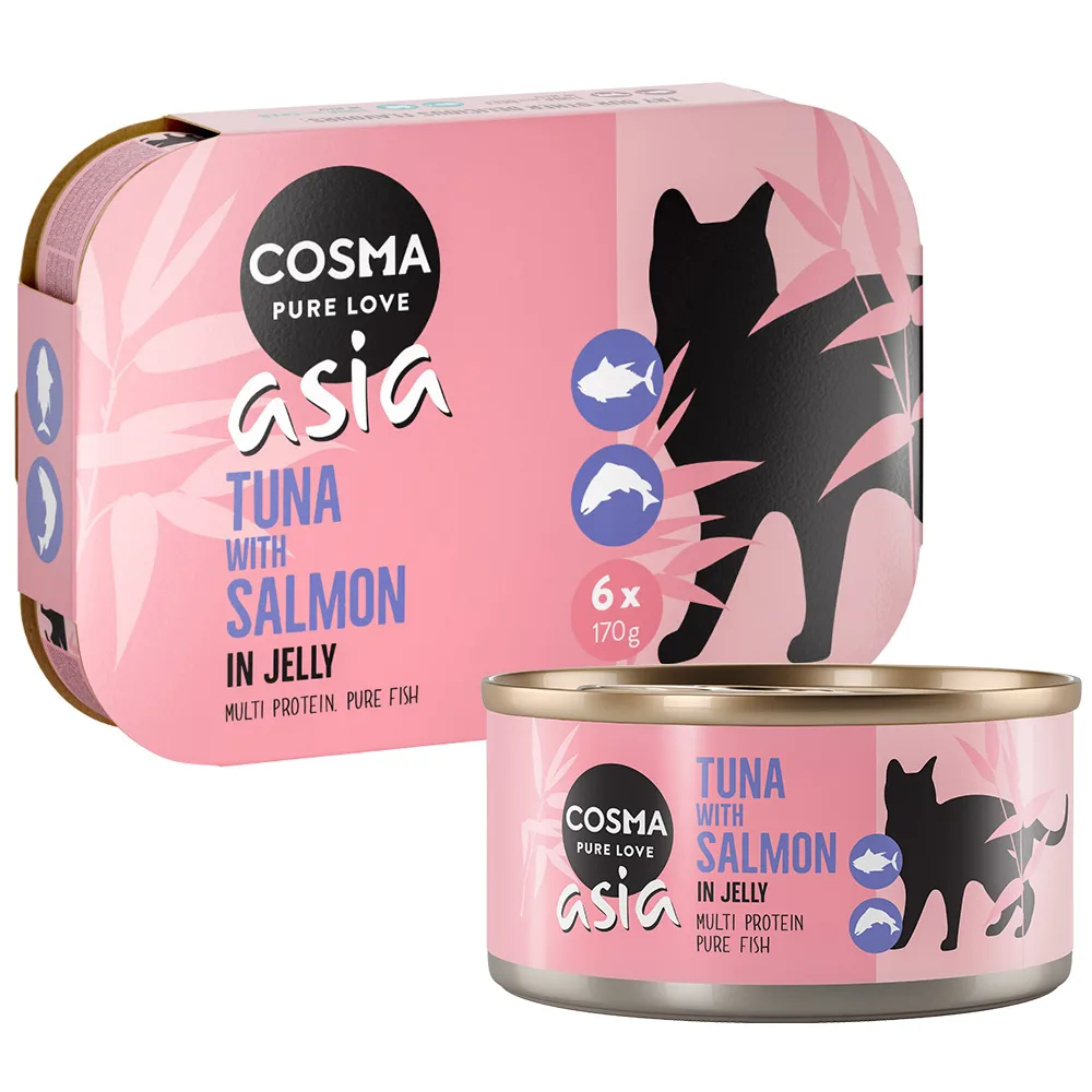 Voordeelpakket Cosma Asia in Jelly 24 x 170 g Kattenvoer - Tonijn met Zalm by Cosma – product photo