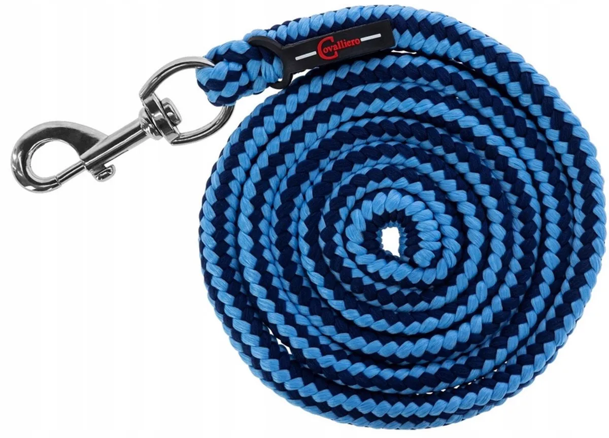 Paardenlijn 200cm met Karabijnhaak - Blauw/Marine von Covalliero – Produktfoto