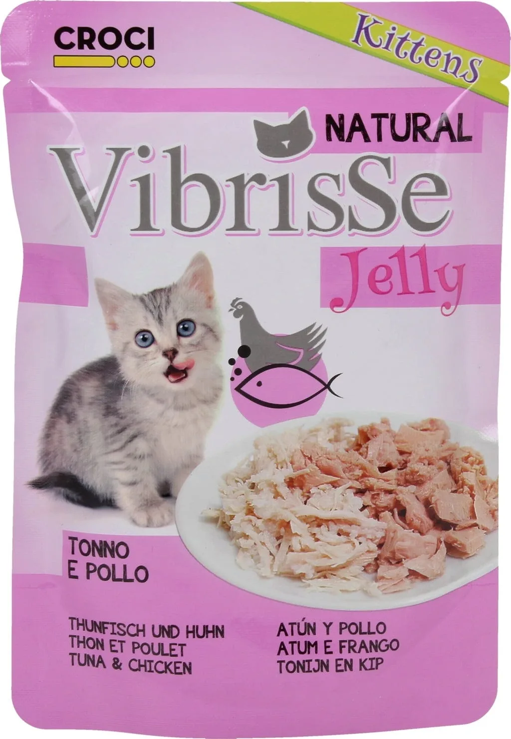 Beutel Jelly mit Thunfisch und Huhn - 70 g by Croci – product photo
