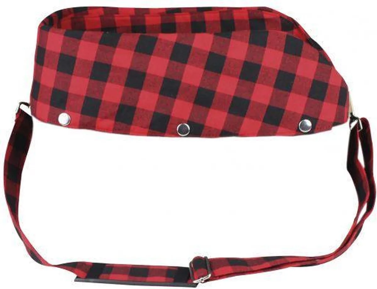 binnenvoering hondentas jackman siliconen geruit rood 40x20x28 cm von Croci in Schwarz – Produktfoto