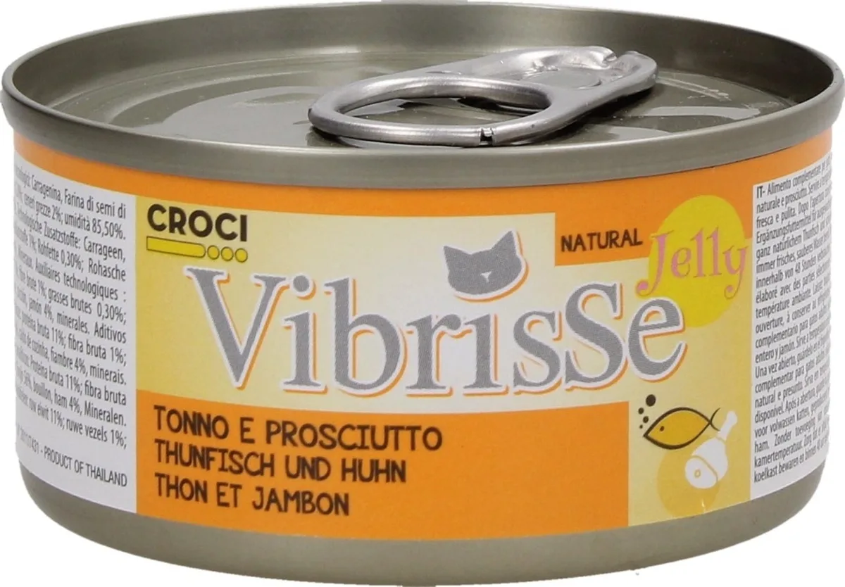 Cat Jelly mit Thunfisch, Huhn und Schinken - 70 g de Croci – photo produit