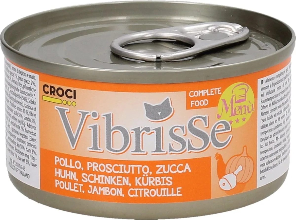 Cat Menü Huhn, Schinken und Kürbis - 70 g by Croci – product photo