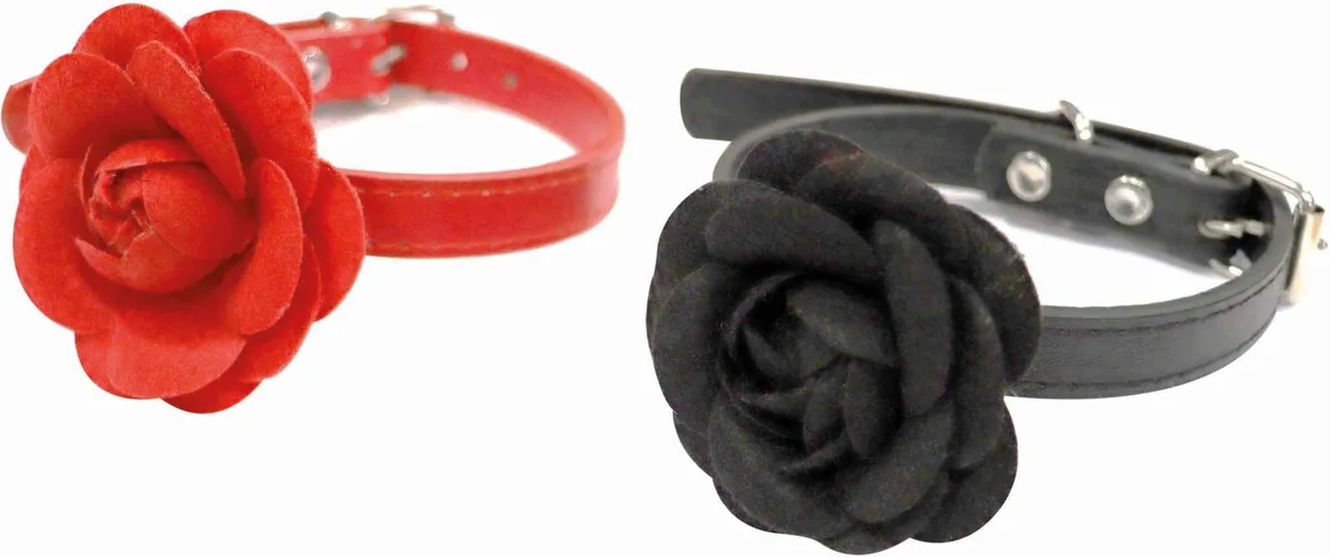 Halsband Rot Rose - M van Croci – productfoto