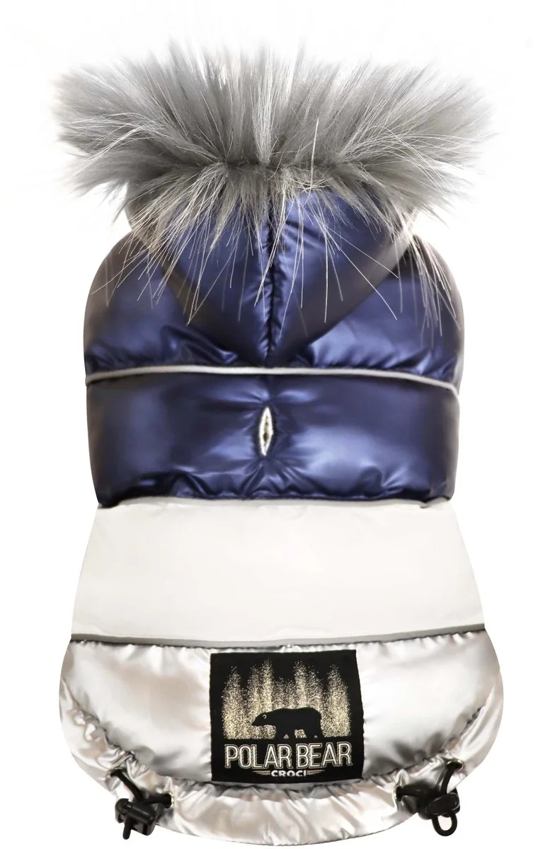 Hondenjas padded polar bear van Croci in Blauw – productfoto