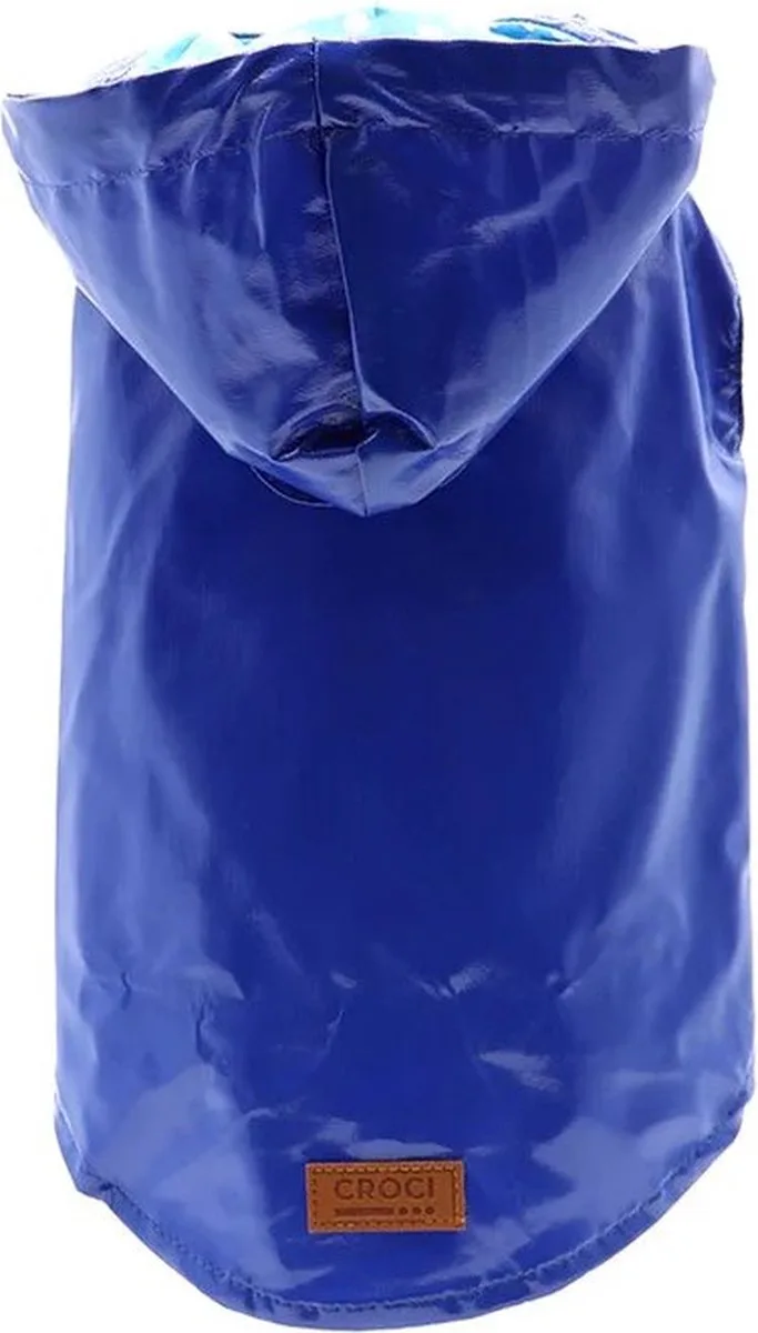 hondenjas regenjas raindrop - 20 cm - 1 stuks van Croci in Blauw – productfoto