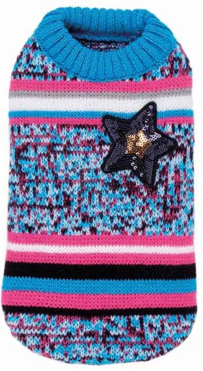 Hondentrui - SWEATER JEM PINK - Ruglengte: 25 cm von Croci in Rosa – Produktfoto