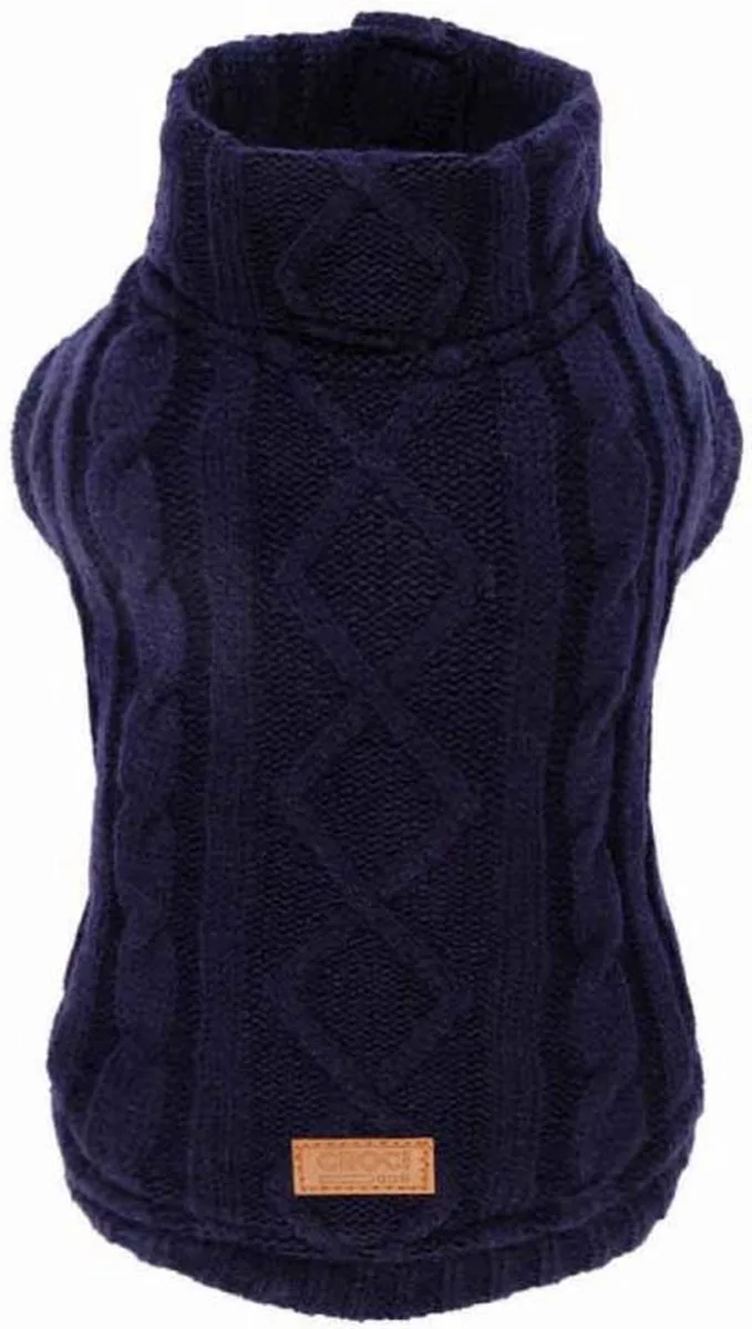 Hondentrui - WINTER TRAIL - Kleur: - Ruglengte: 25 cm van Croci in Blauw – productfoto