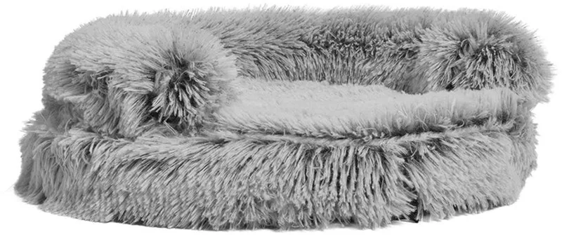 Kattenmand Croci - Bicolor Zwart, Ronde Vorm, Pluche - 45x45x9 cm by Croci – product photo