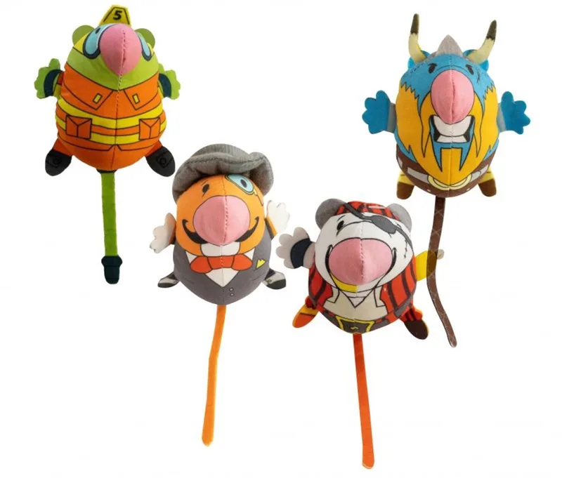 Kattenspeeltjes – Mice Adventures met Catnip en Ratel – Set van 4 – Brandweerman, Detective, Piraat & Viking von Croci – Produktfoto