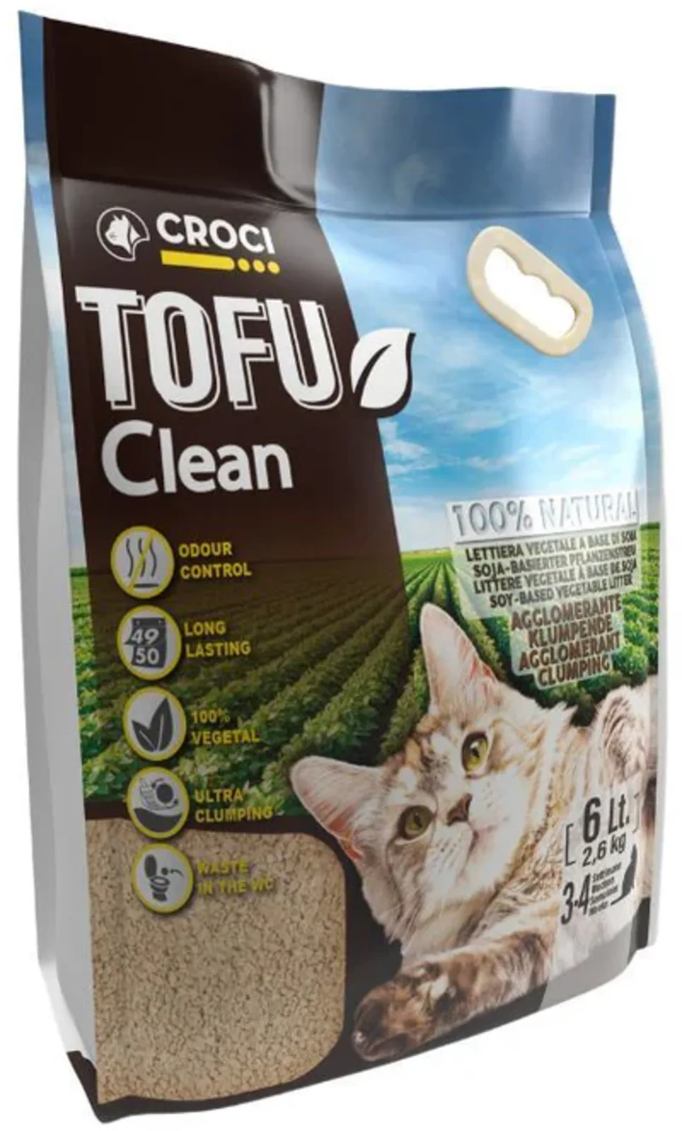 Katzenstreu TOFU CLEAN - 6 L van Croci – productfoto