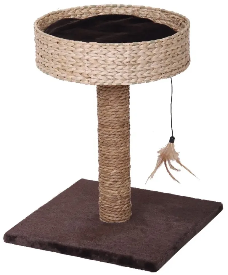 Krabpaal voor katten - Leuk ligplekje - Uitwasbaar - Kattenpaal - Kattenbed by Croci in Brown – product photo