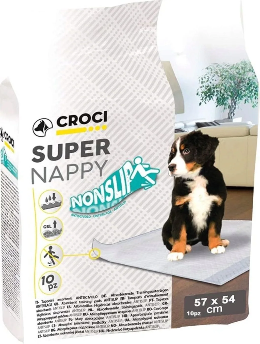 Super Nappy Nonslip Saugunterlage - 60 x 60 cm von Croci – Produktfoto