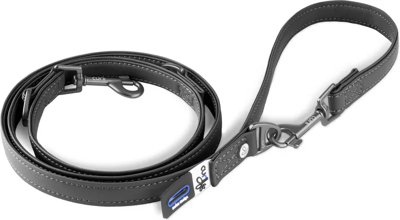 Apple Leather Harness - Hondentuig - 160x1.5 cm 160x1.5 Cm von Curli in Schwarz – Produktfoto