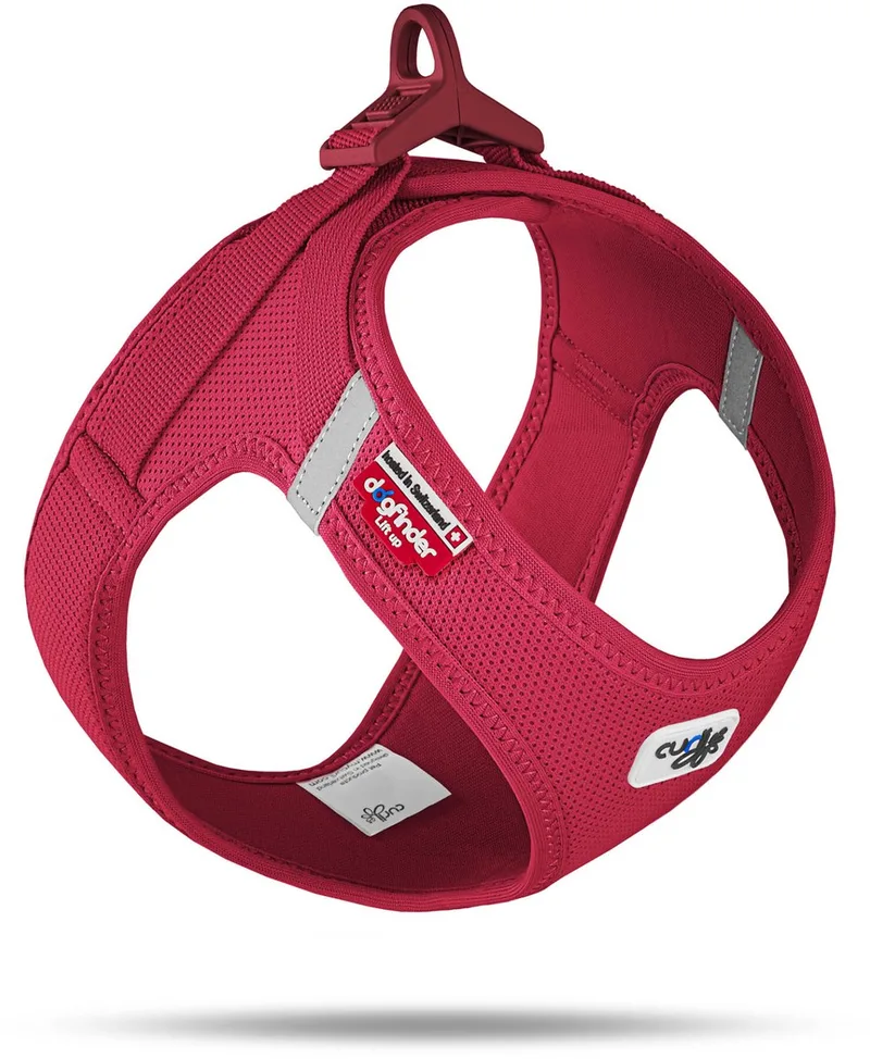 Clasp Vest Harness Clasp Air-Mesh - Hondentuig - 30.2-33.8 Cm by Curli in Red – product photo