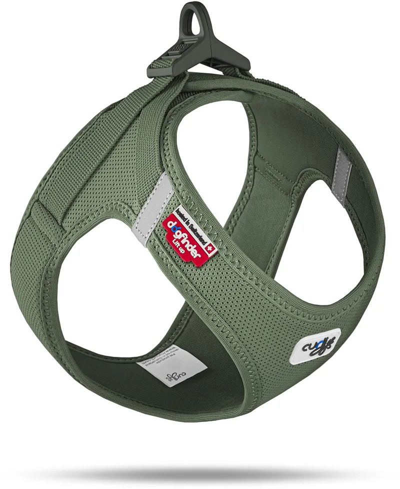 Clasp Vest Harness Clasp Air-Mesh - Hondentuig - 55.5-62.7 Cm de Curli en Mosgroen – photo produit