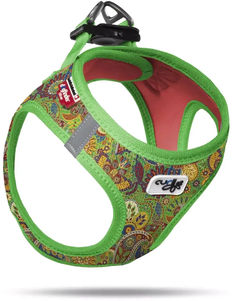 Hondentuig Air-Mesh Harness G Maat XL : 55 - 62 cm de Curli en Floral – photo produit