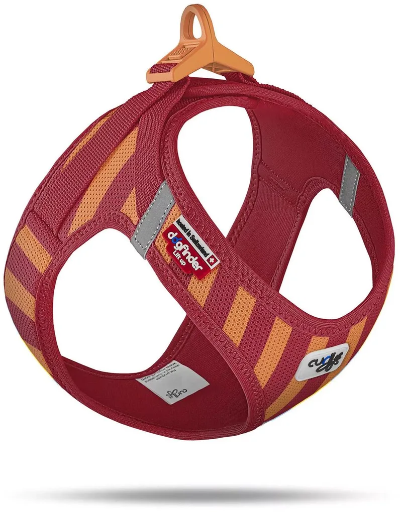 Hondentuig Clasp Vest Harness Gestreept Rood LE26 Maat XXS 30-34 cm von Curli – Produktfoto