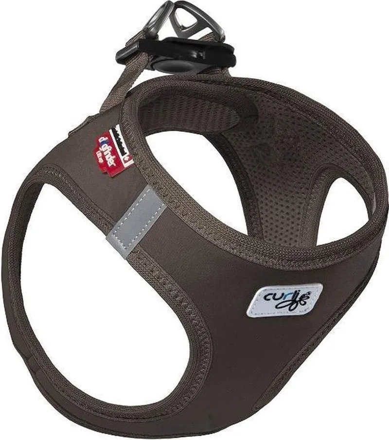Hondentuig Softshell Maat XXXS von Curli in Braun – Produktfoto