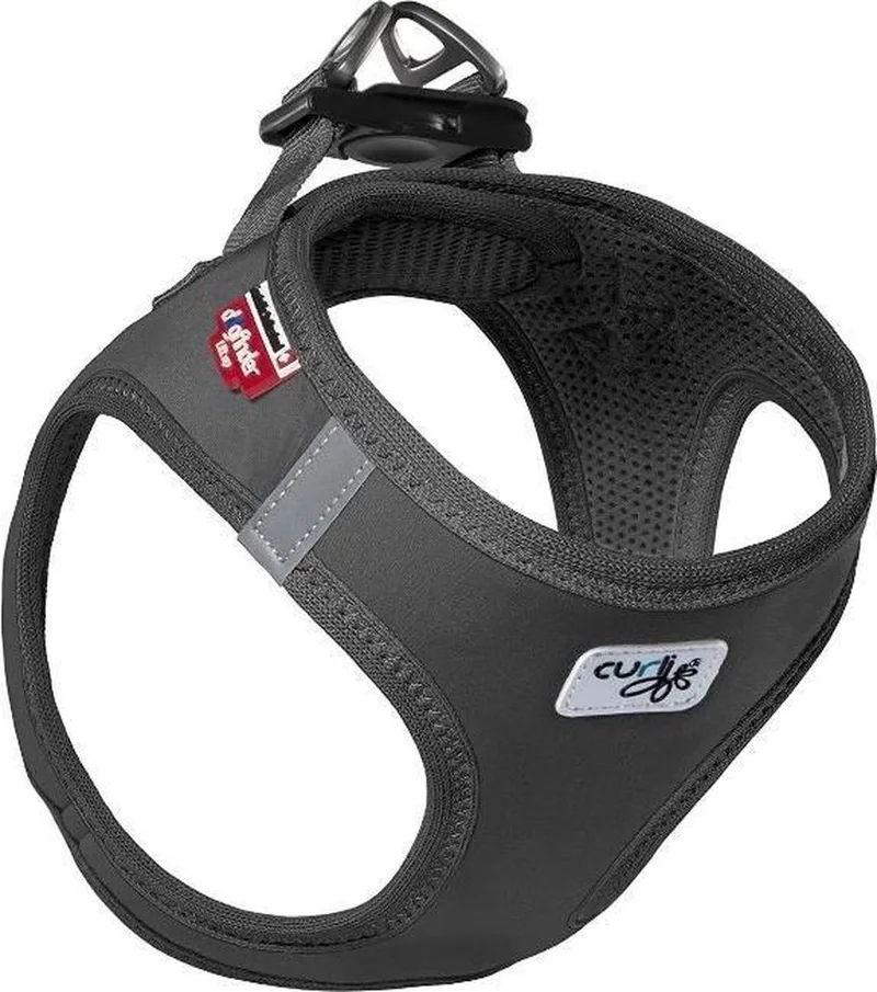 Hondentuigje Harness 45-50 Cm Softshell Mesh/nylon by Curli in Black – product photo