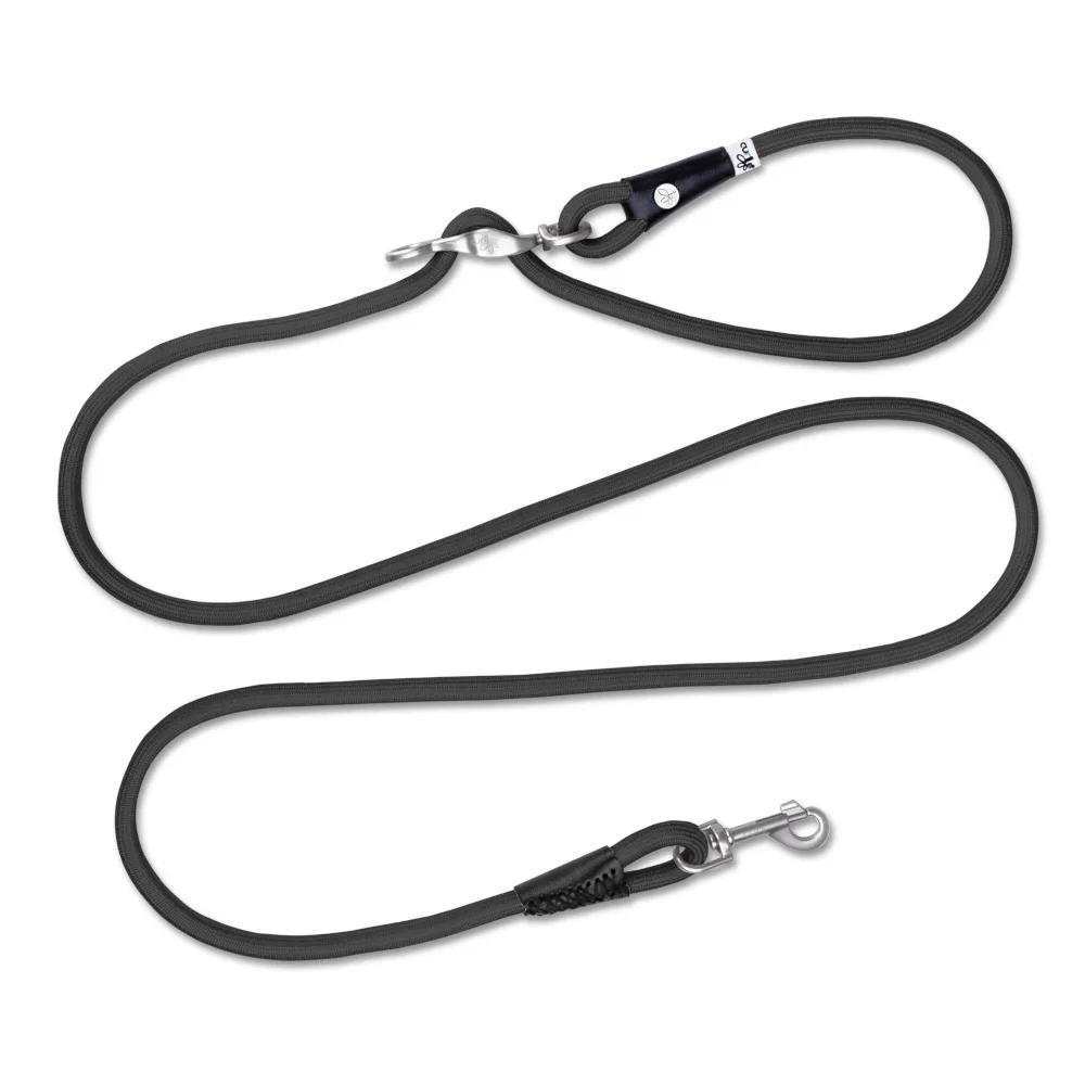 Vario Comfort riem, zwart maat S 200cm, Ø8mm hondenriem van Curli – productfoto