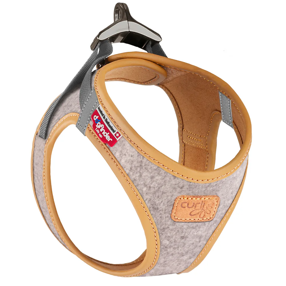 Vest Harness Alpine Clasp, lichtgrijs Gr. M: 43,4 - 49cm hond van Curli – productfoto