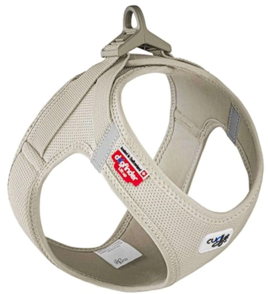 Vest Harness Clasp Air-Mesh - S - Hondentuig van mesh von Curli in Beige – Produktfoto