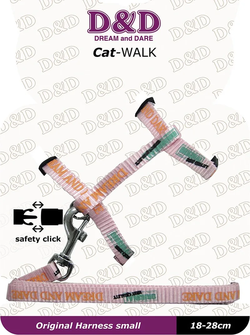 Catwalk/Original Small Harness 18-28CM fra D&D Home i Lyserød – produktbillede