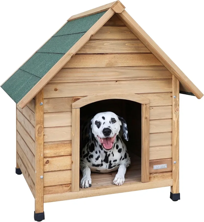 Hondenhok Buiten - Hout Hondenhok - Hondenhuisje - 80x85x73cm von D&D Home in Braun – Produktfoto