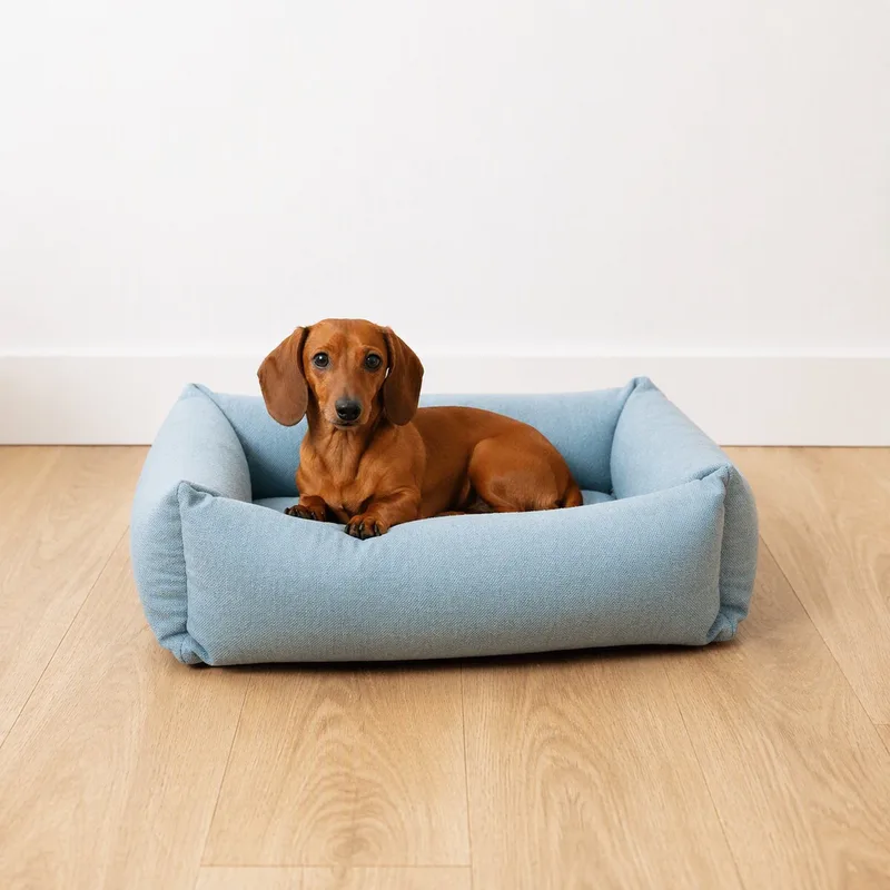 Hondenmand Eden - Waterafstotend met Wasbare Hoes - voor Kleine Honden - Small 70x60x20cm - Blauw by D&D Home in Ocean – product photo