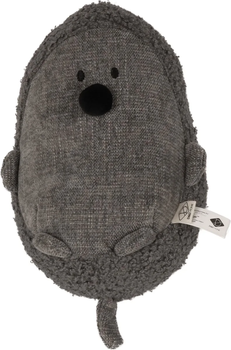 I LOVE Happy Cats Molly Trappelkussen Mol - Kattenspeelgoed met Kattenkruid - Kick Toy voor Katten - L 13x14x27cm - Donkergrijs by D&D Home in Grey – product photo