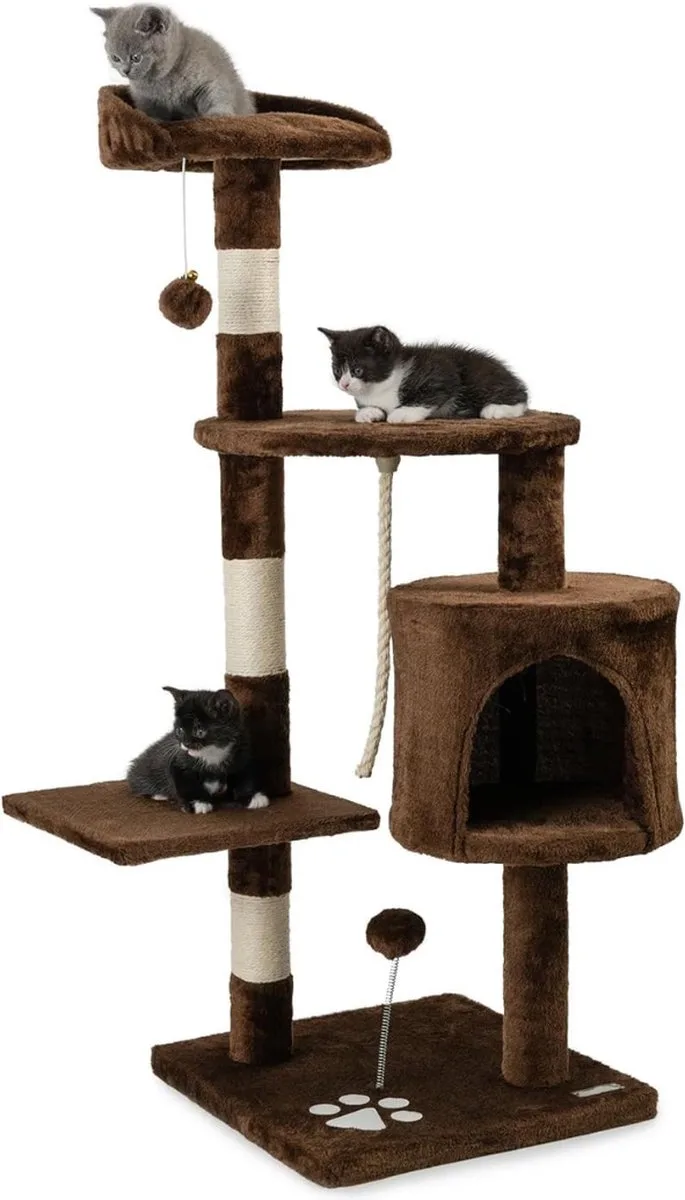 Krabpaal Voor Zware Katten - Krabpaal - Krabpaal Voor Grote Katten - 40x60x112cm de D&D Home en Marron – photo produit