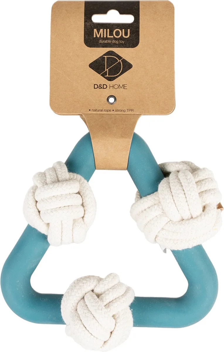 Milou Lagoon - Hondenspeelgoed - 17 cm de D&D Home en Bleu – photo produit