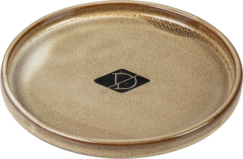 Voerbak - Kat - Jasper Kat Eetschaal Sand 13x13x2,5cm - 1st by D&D Home in Beige – product photo