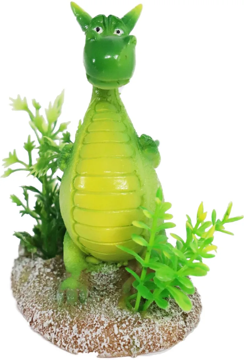 Aquarium ornament draak | 8,5 cm | schuilplek en decoratie by Gebr. de Boon in Green – product photo