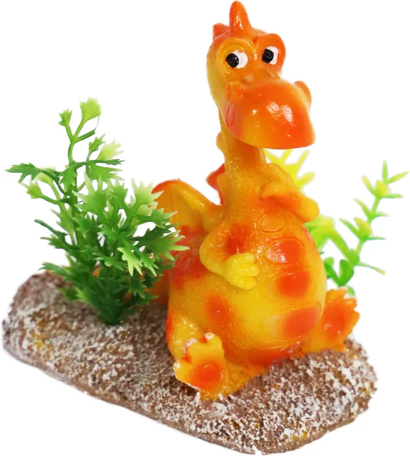 Aquarium ornament draak | 8 cm | polyresin decoratie by Gebr. de Boon in Orange – product photo