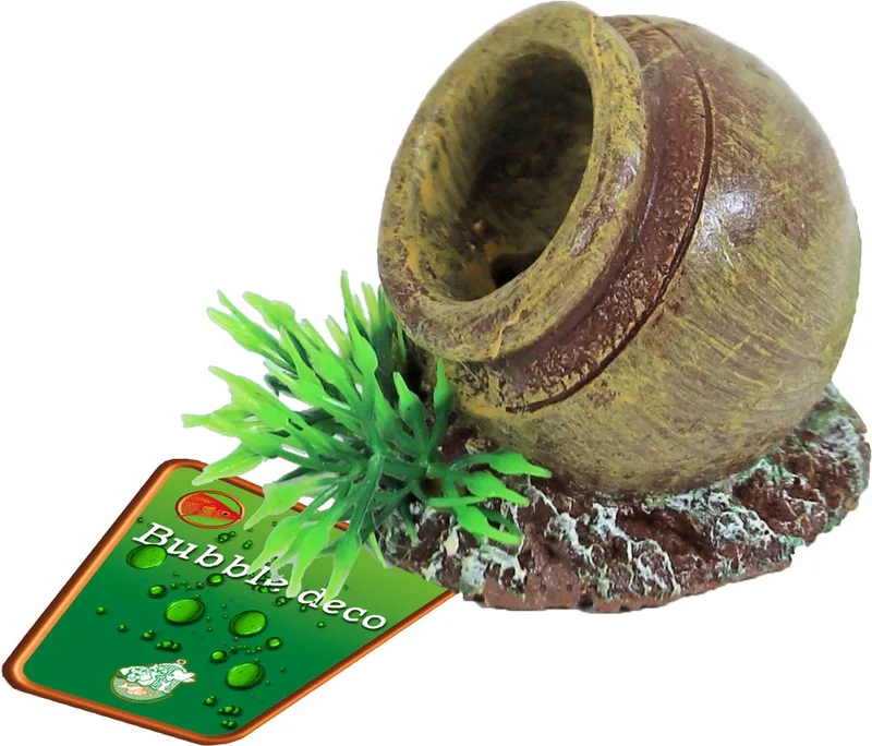 Aquarium ornament pot met uitstromer | 5,5 cm | voor luchtpomp bubbels by Gebr. de Boon in Multicolour – product photo